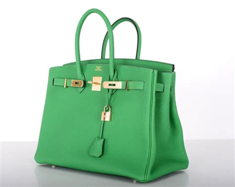 hermes birkin bamboo green|hermes green bag colors.